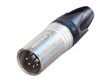 Connettore XLR 5 poli maschio con contatti argentati