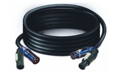 Cavetto C283 PVC Extra Soft + XLR 3 poli & PowercON Neutrik - mt. 2