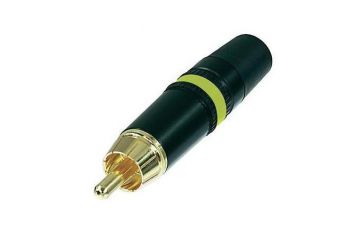 Connettore RCA maschio con contatti dorati